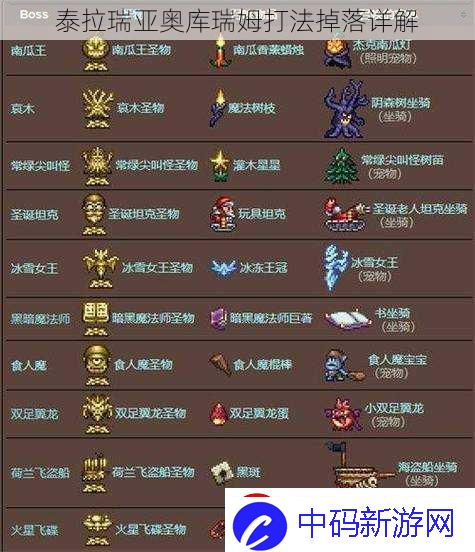 泰拉瑞亚奥库瑞姆打法掉落详解