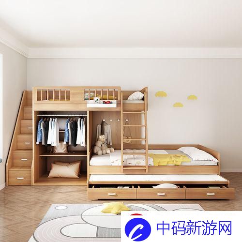 美式交错式上下床