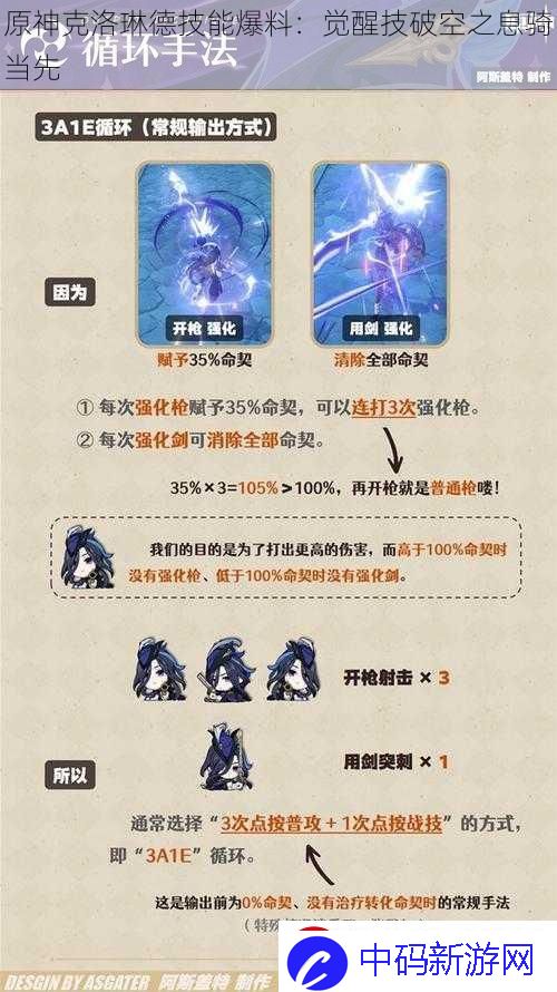 原神克洛琳德技能爆料