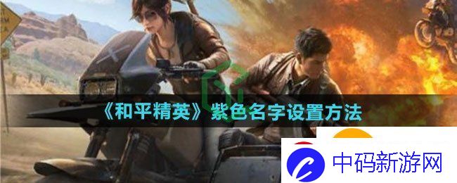 和平精英紫色名字如何设置