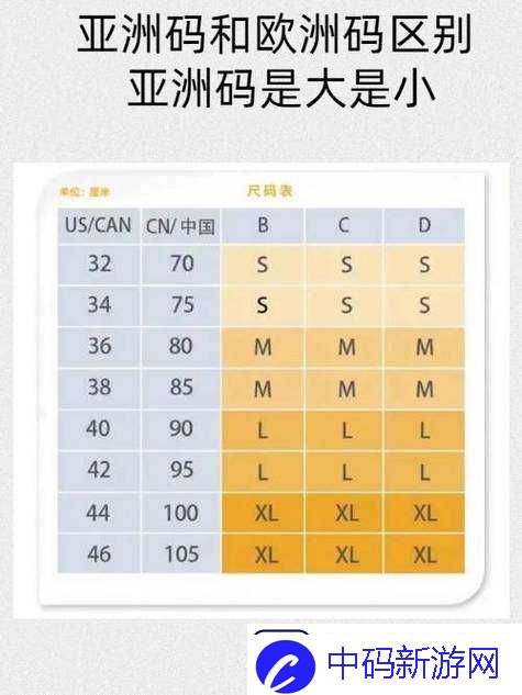欧洲尺码与亚洲尺码差异全面分析