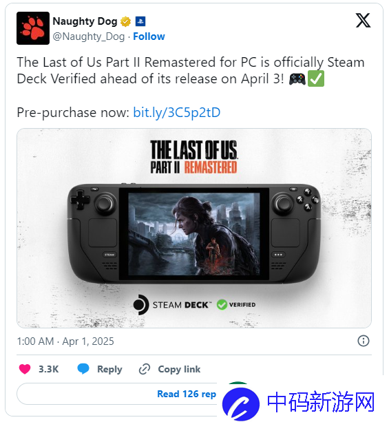 PC版最后生还者2重制版通过Steam-Deck官方认证！