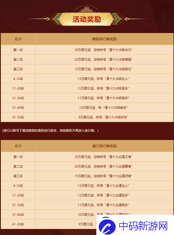 去问道新服比赛冲榜