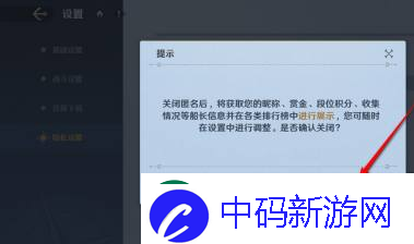航海王壮志雄心排行榜信息匿名不显示设置方法