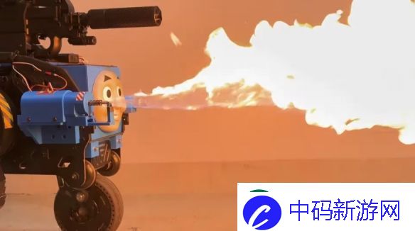 友把托马斯改成地狱战车！雷射炮和火焰喷射器齐聚