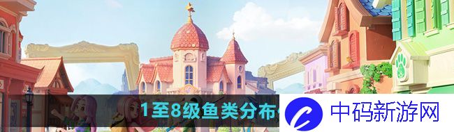 《心动小镇》1至8级鱼类分布位置
