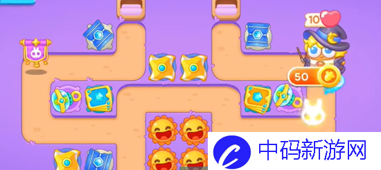 《保卫萝卜4》阿波与魔法宝藏第50关图文通关攻略