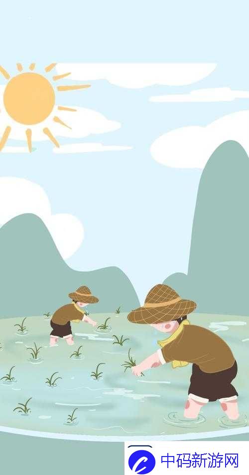 夫妻插秧